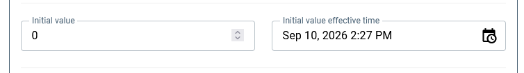 Enter an initial value.